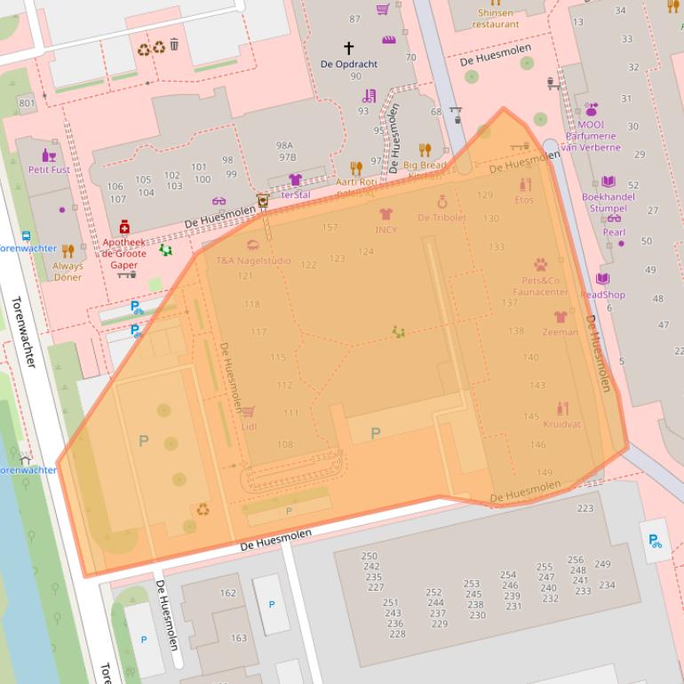 Kaart van postcodegebied 1625HX.