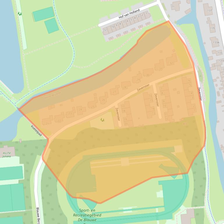 Kaart van postcodegebied 1625MD.