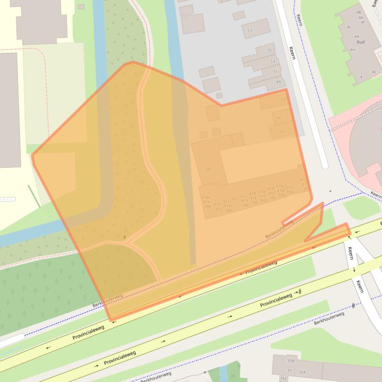 Kaart van postcodegebied 1625ND.