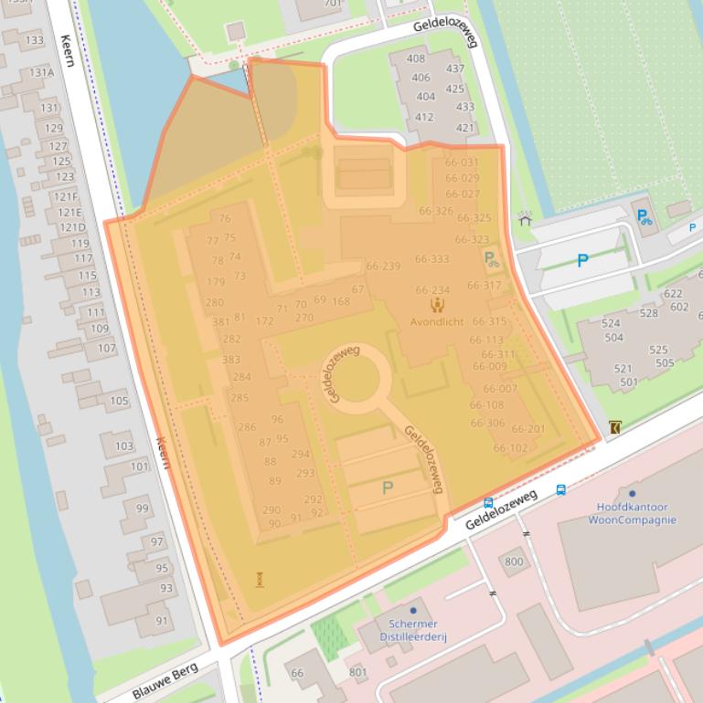 Kaart van postcodegebied 1625NX.