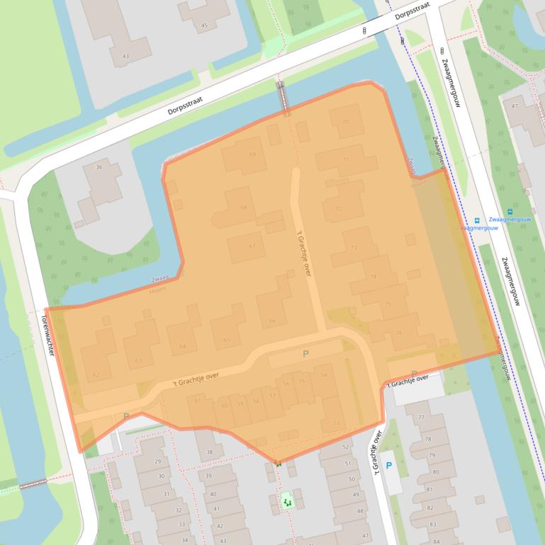 Kaart van postcodegebied 1625PJ.