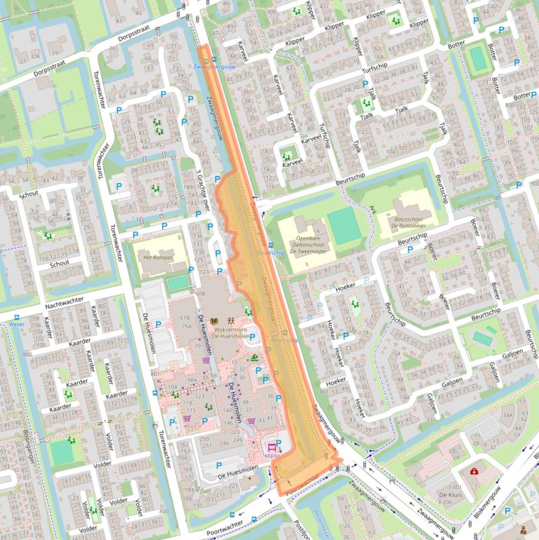 Kaart van postcodegebied 1625PL.