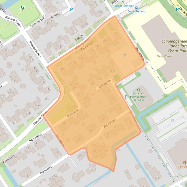 Kaart van postcodegebied 1625RD.