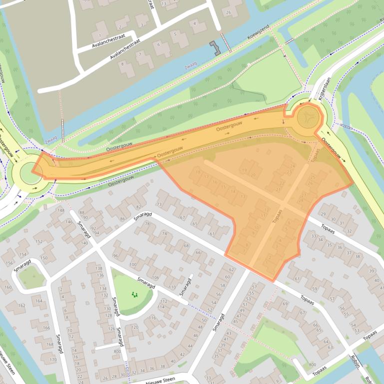 Kaart van postcodegebied 1625RM.