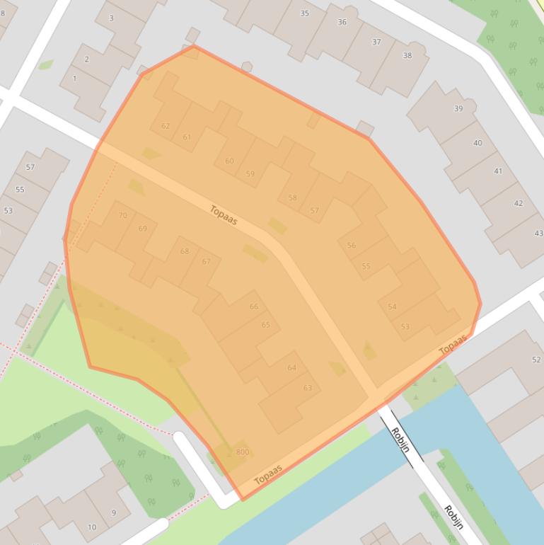 Kaart van postcodegebied 1625RP.