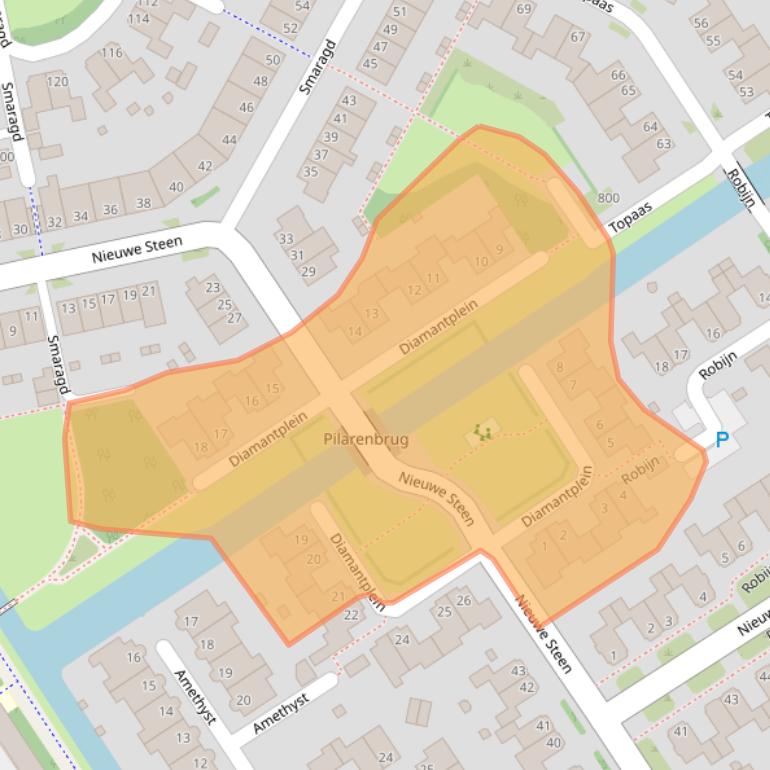 Kaart van postcodegebied 1625RR.