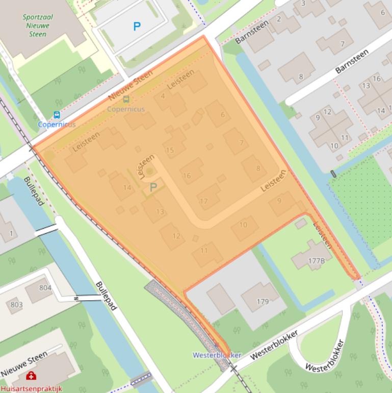 Kaart van postcodegebied 1625RX.