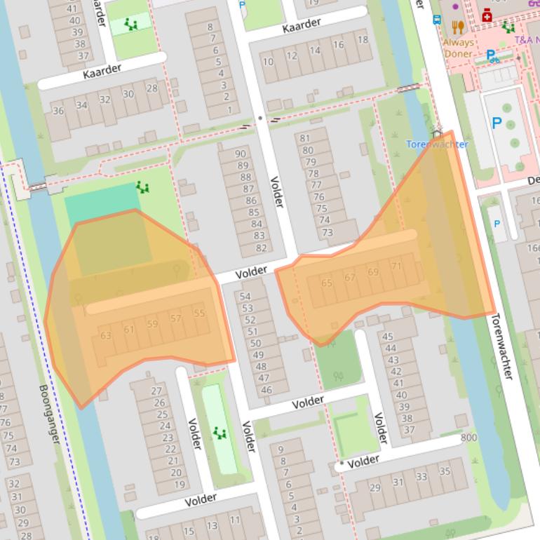 Kaart van postcodegebied 1625TE.