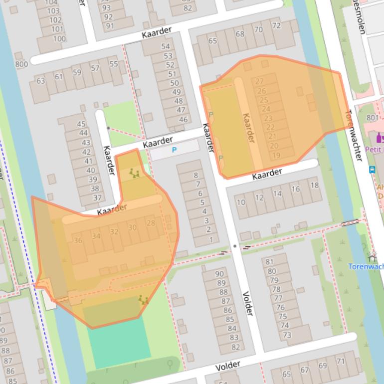 Kaart van postcodegebied 1625TJ.