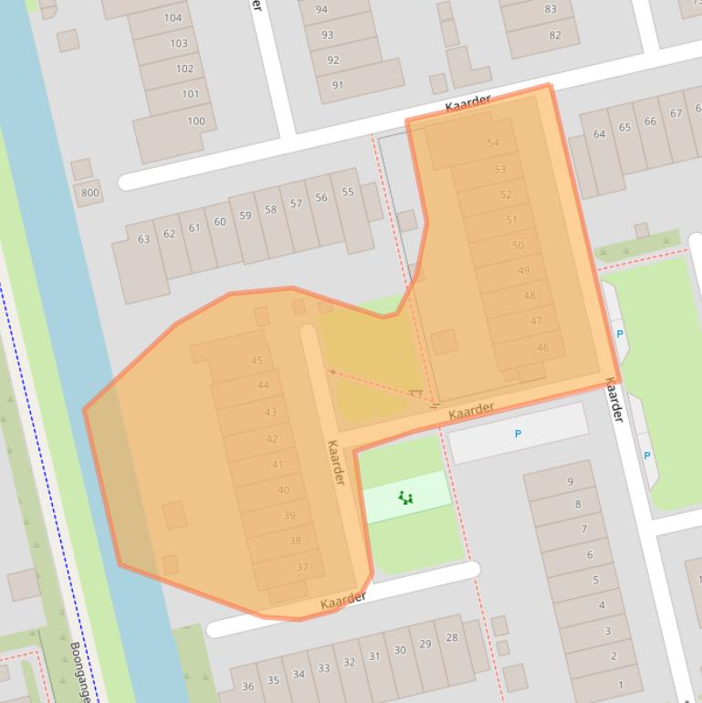 Kaart van postcodegebied 1625TK.