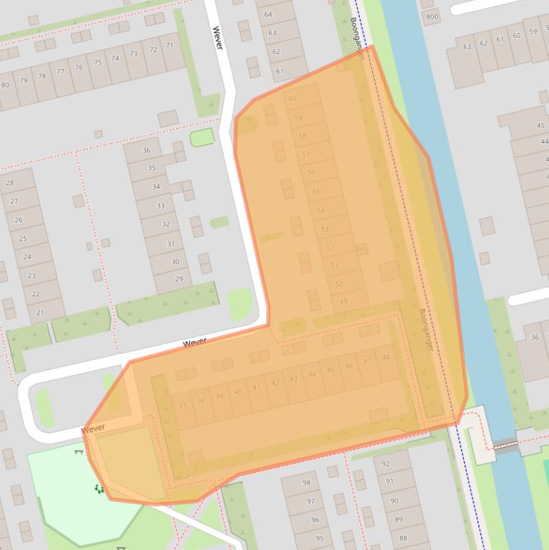 Kaart van postcodegebied 1625VL.