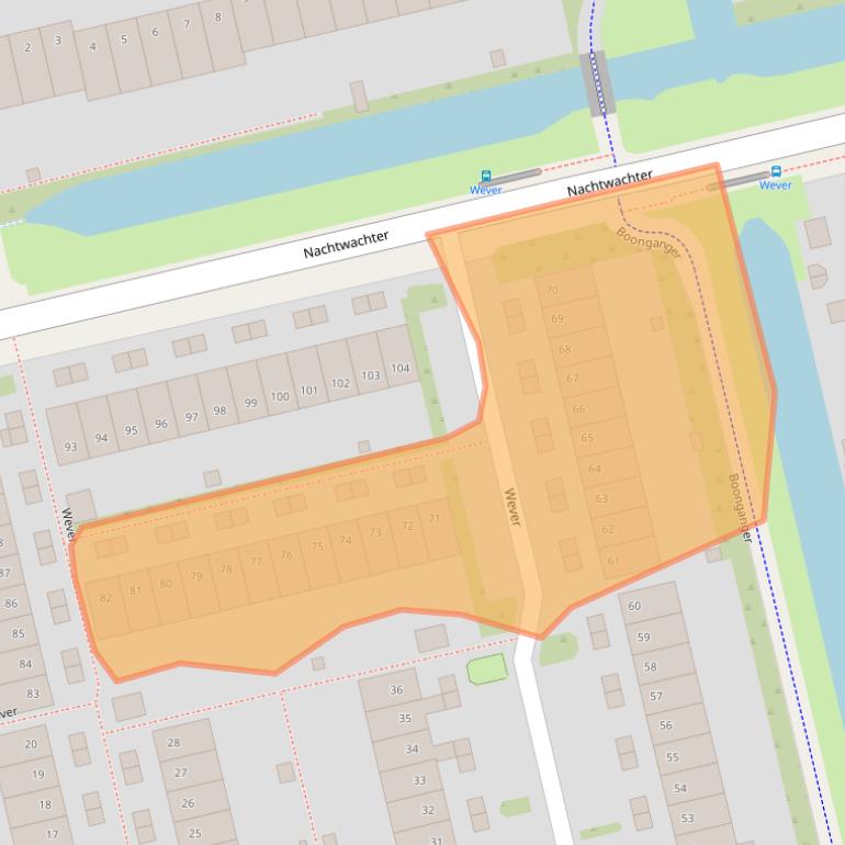 Kaart van postcodegebied 1625VM.