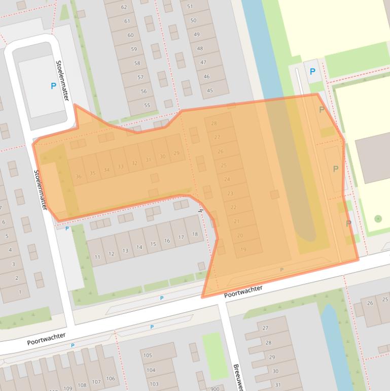 Kaart van postcodegebied 1625WP.