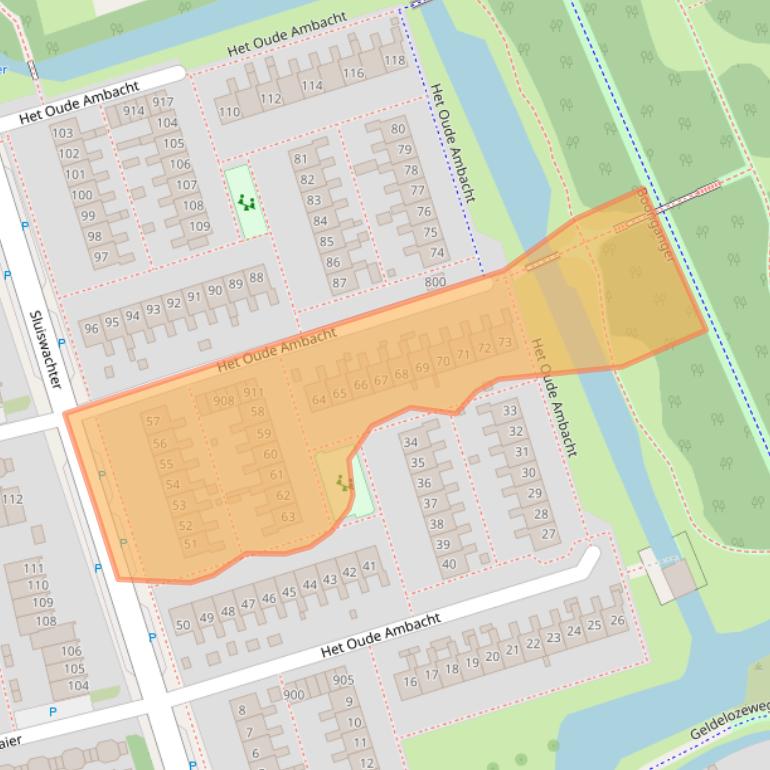 Kaart van postcodegebied 1625ZD.