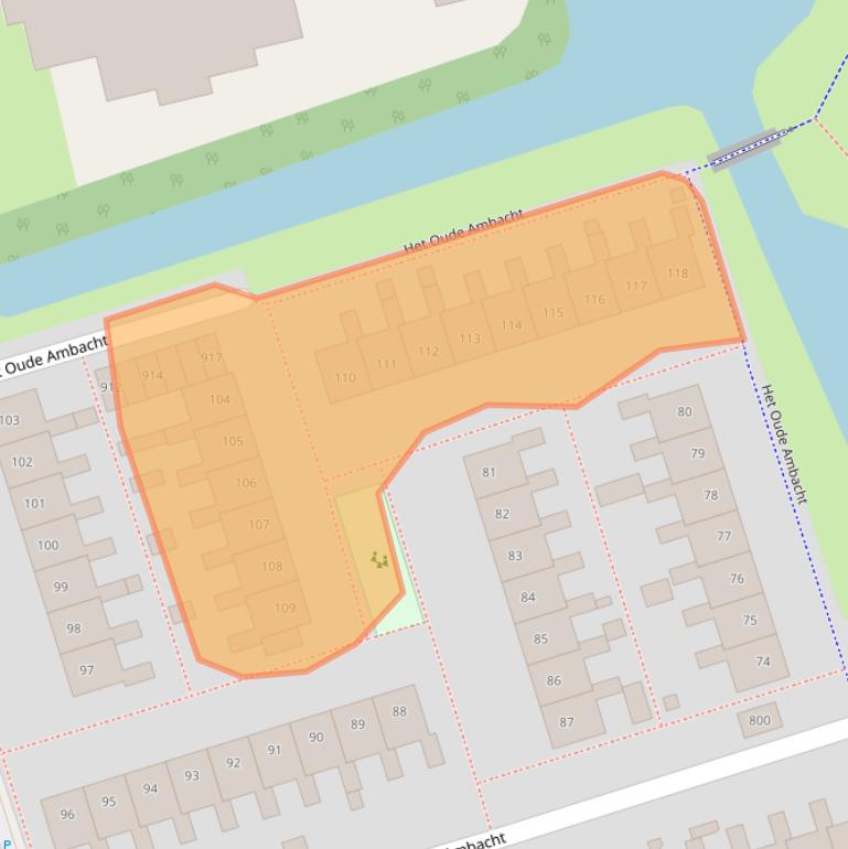 Kaart van postcodegebied 1625ZH.