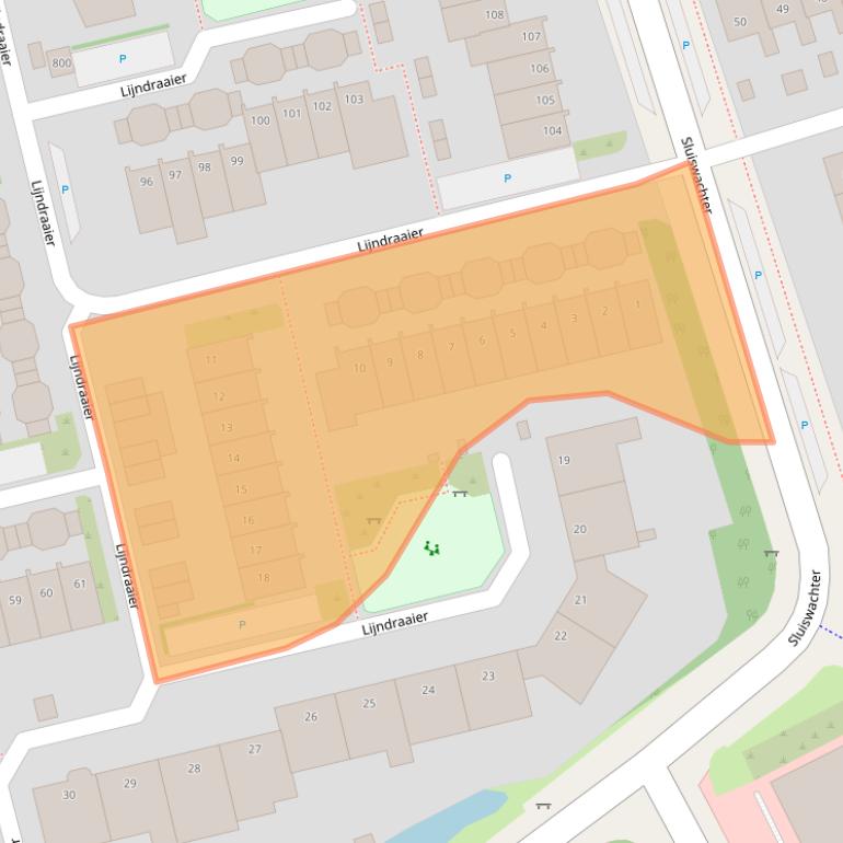 Kaart van postcodegebied 1625ZJ.