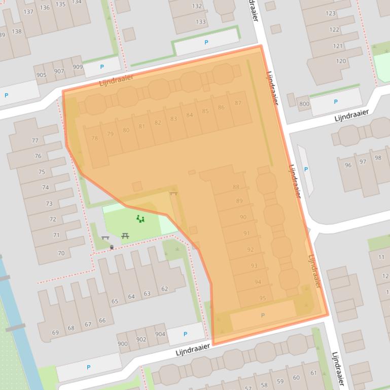 Kaart van postcodegebied 1625ZP.
