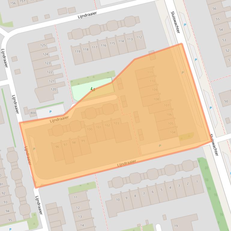 Kaart van postcodegebied 1625ZR.