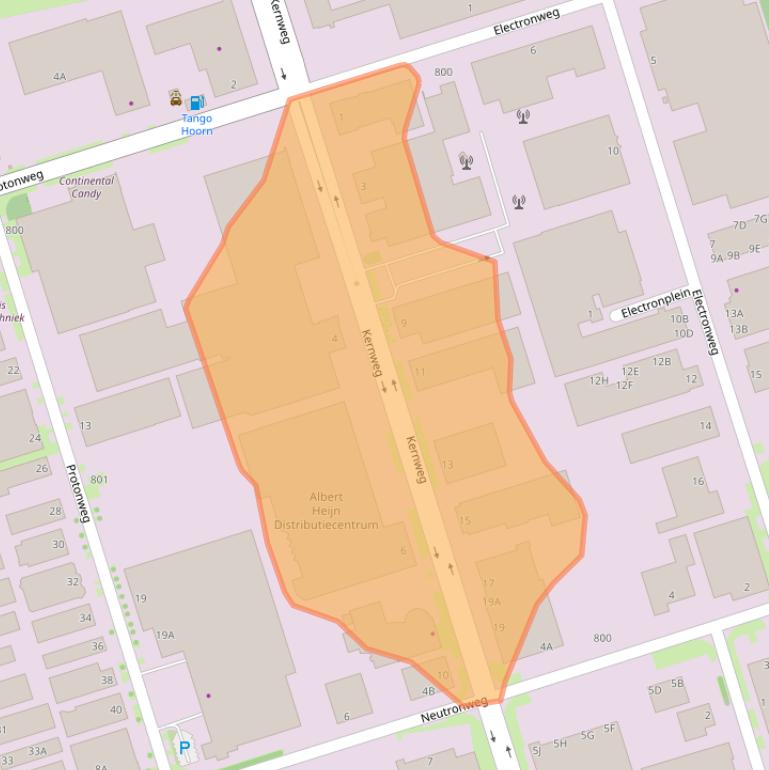 Kaart van postcodegebied 1627LC.