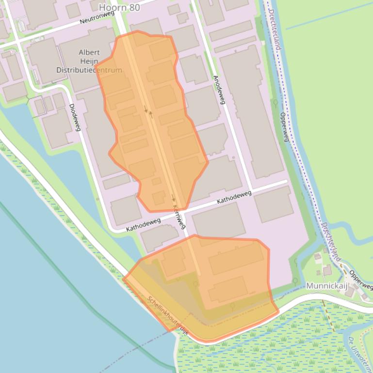 Kaart van postcodegebied 1627LH.