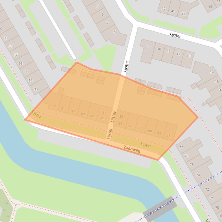 Kaart van postcodegebied 1628AN.