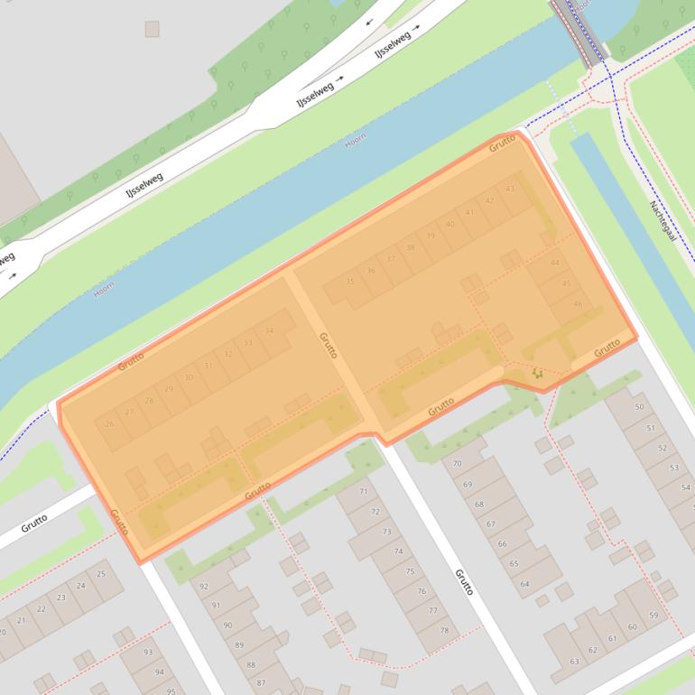 Kaart van postcodegebied 1628BJ.