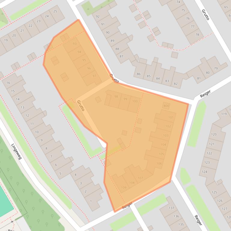 Kaart van postcodegebied 1628BM.