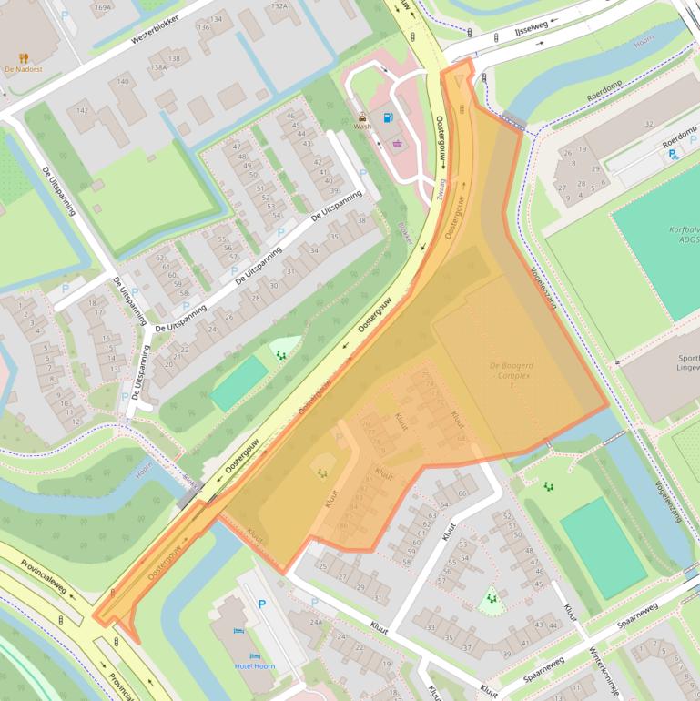 Kaart van postcodegebied 1628CD.