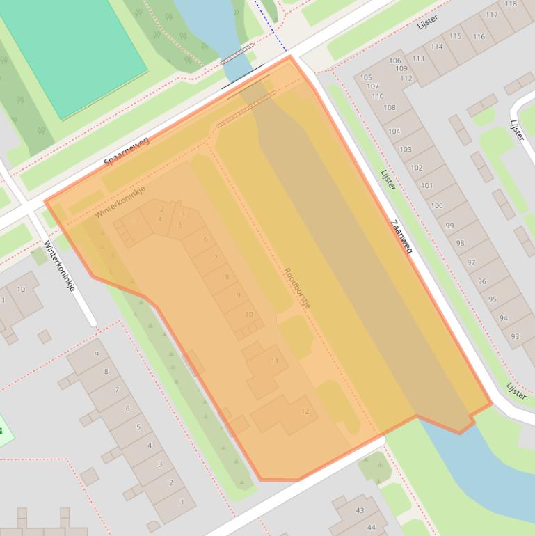 Kaart van postcodegebied 1628CT.