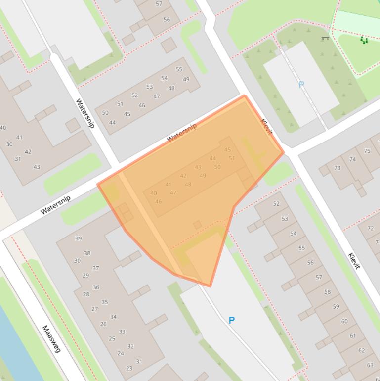 Kaart van postcodegebied 1628EL.