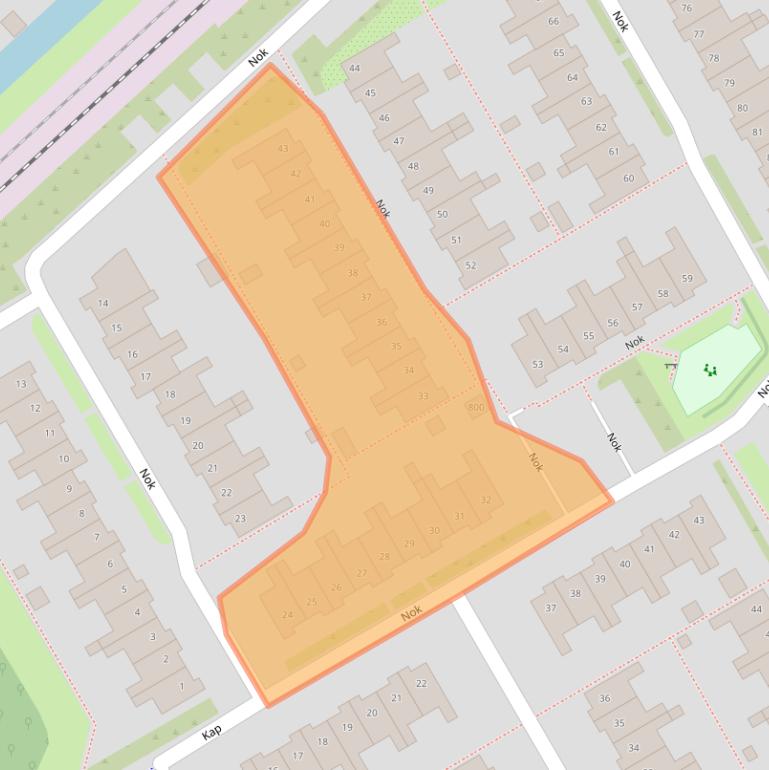 Kaart van postcodegebied 1628GB.