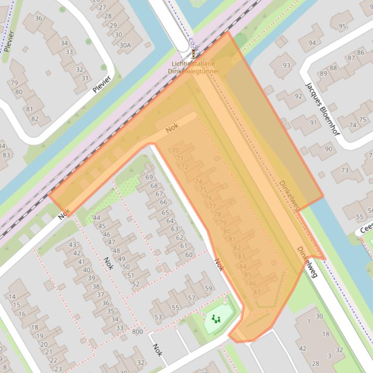 Kaart van postcodegebied 1628GD.