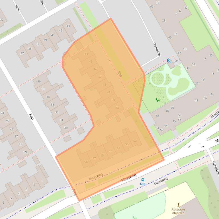 Kaart van postcodegebied 1628GH.