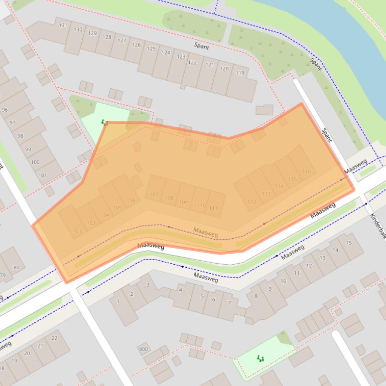 Kaart van postcodegebied 1628GP.