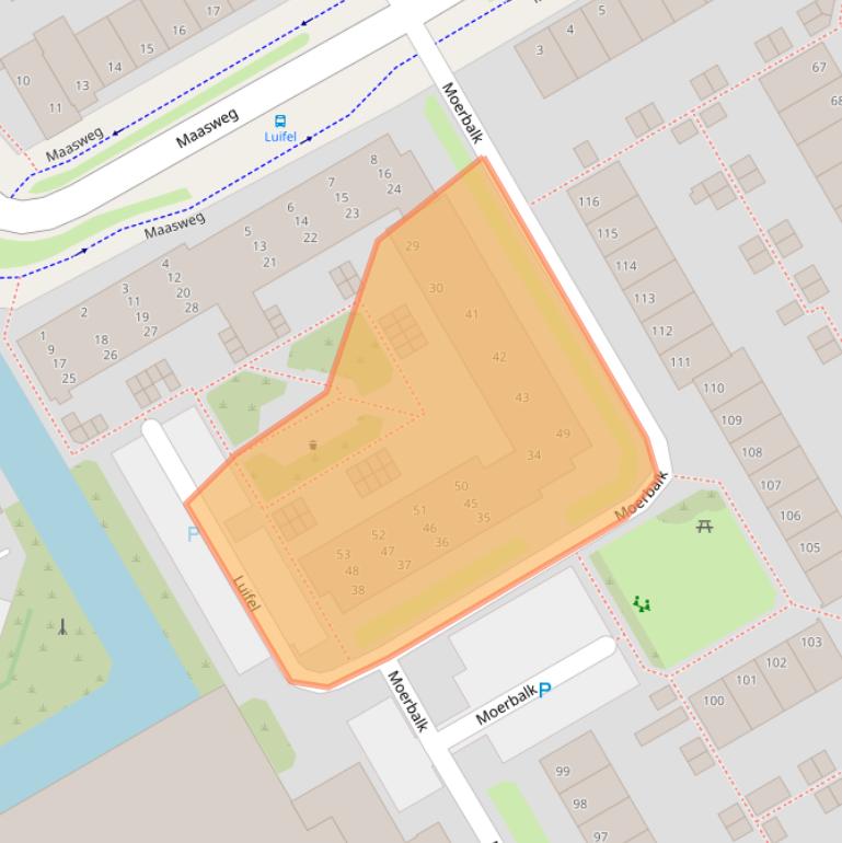 Kaart van postcodegebied 1628GV.