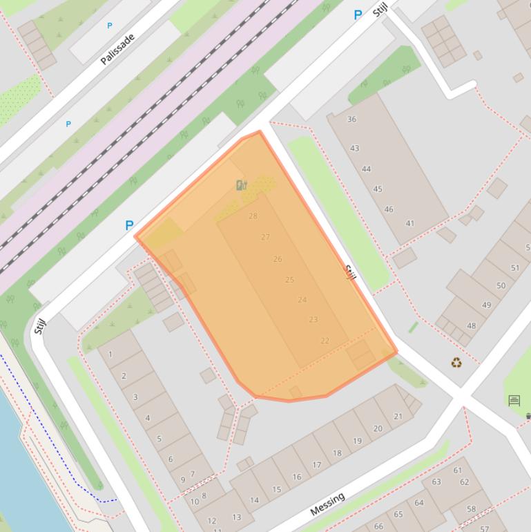 Kaart van postcodegebied 1628HB.