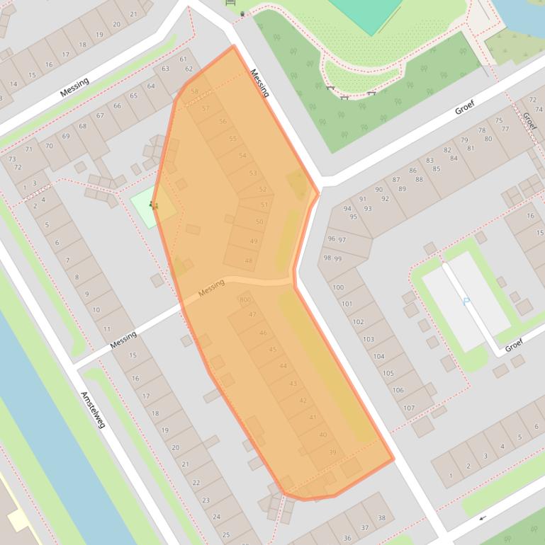 Kaart van postcodegebied 1628HH.