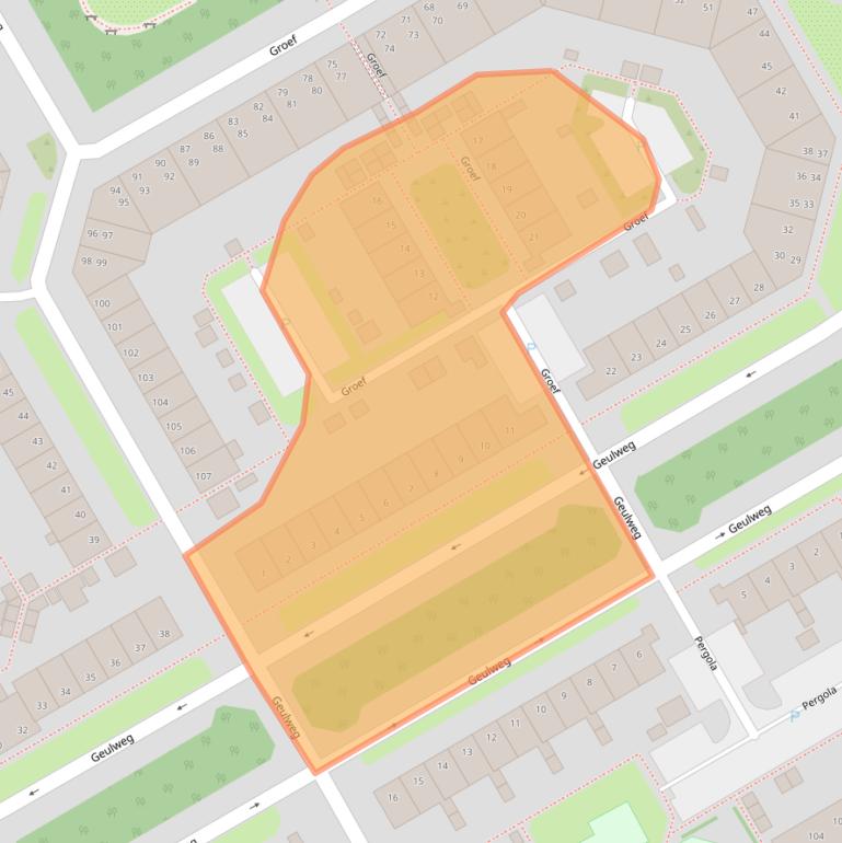 Kaart van postcodegebied 1628HK.