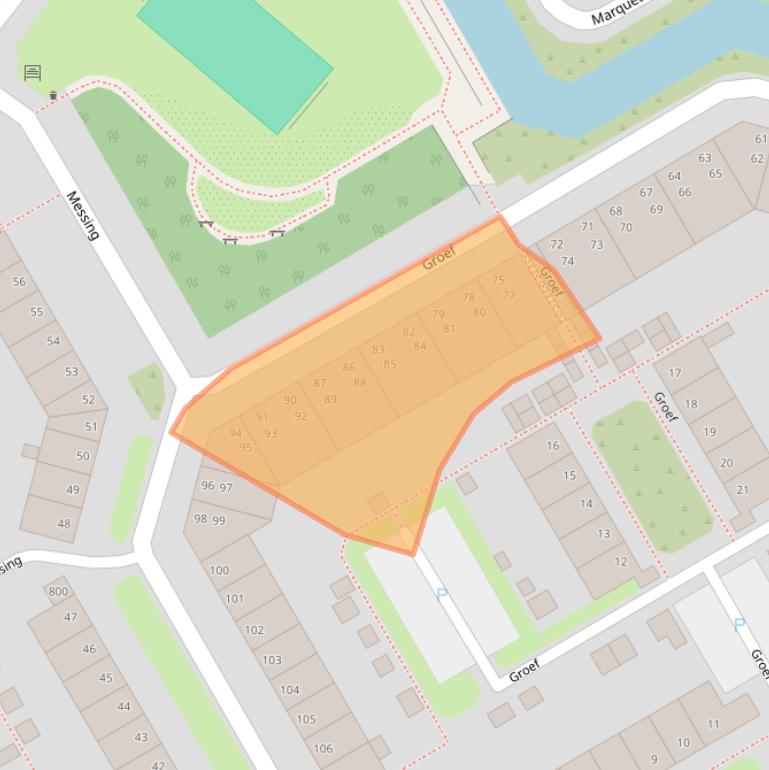 Kaart van postcodegebied 1628HP.