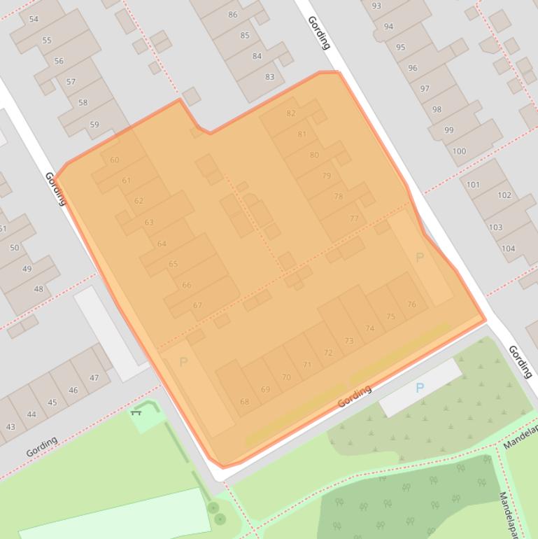 Kaart van postcodegebied 1628JD.