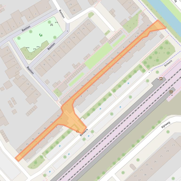 Kaart van postcodegebied 1628KX.