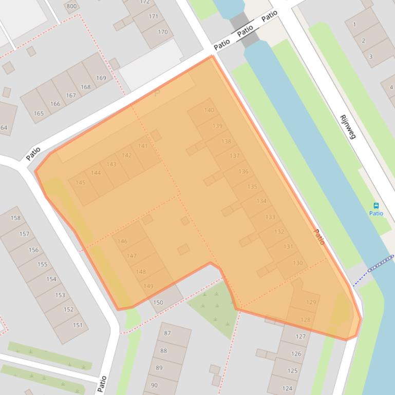 Kaart van postcodegebied 1628LH.