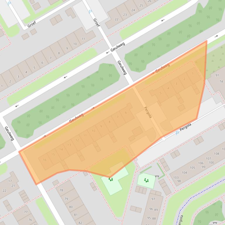 Kaart van postcodegebied 1628LK.