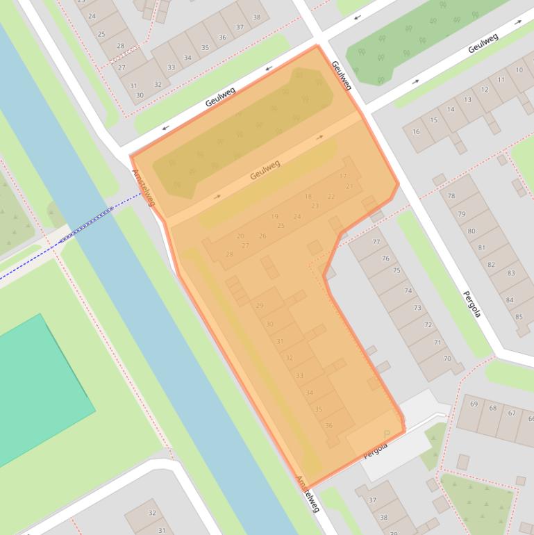 Kaart van postcodegebied 1628LL.