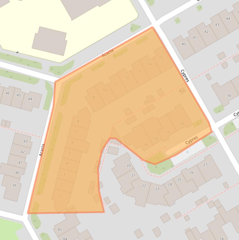 Kaart van postcodegebied 1628ML.