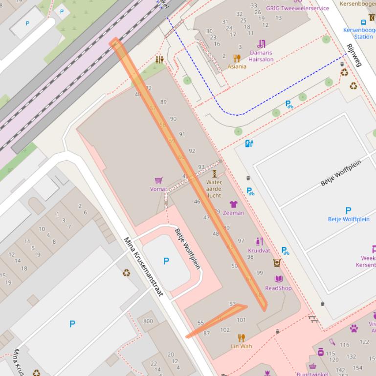 Kaart van postcodegebied 1628NC.