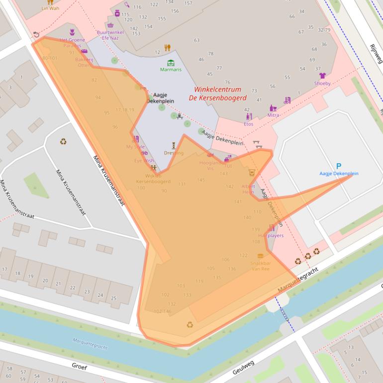 Kaart van postcodegebied 1628NZ.