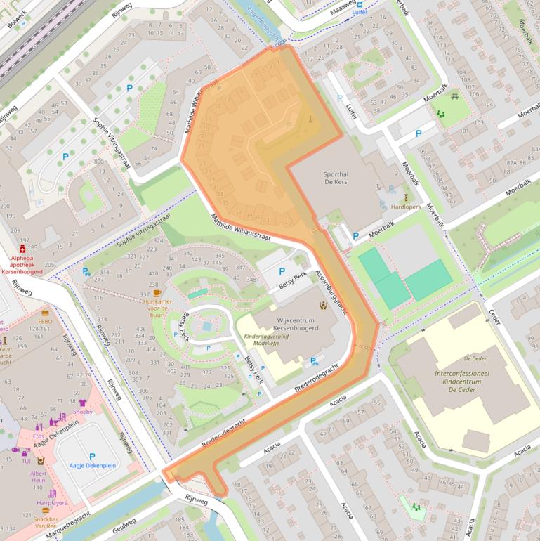 Kaart van postcodegebied 1628PH.