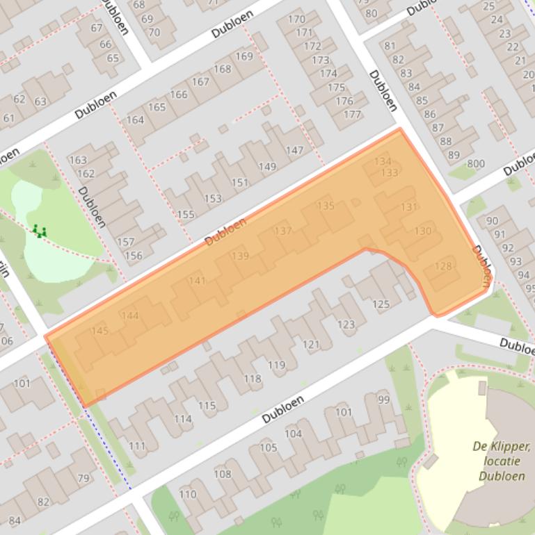 Kaart van postcodegebied 1628RX.