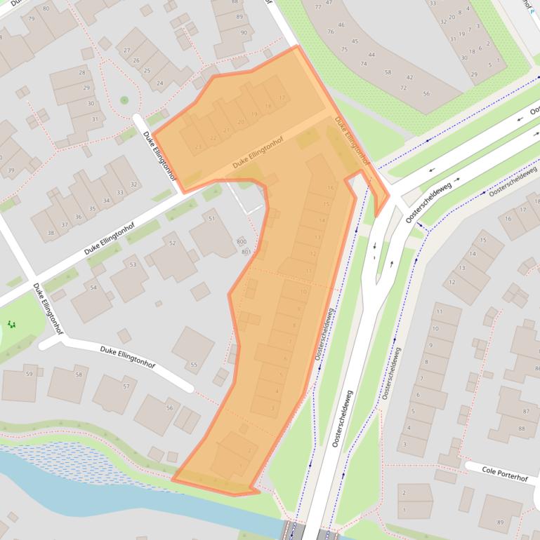 Kaart van postcodegebied 1628TA.